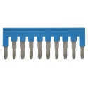Omron XW5S Series Jumper Bar, 10-Way, 4mm² Wire Size, 32A Current, Blue Polyamide, 800V Push-in Termination XW5S