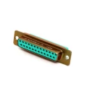 Amphenol India 25 Way Straight 2.77 mm Pitch Panel Mount D-Sub Connector with 4 to 40 Screw Lock Female M24308/2-3F