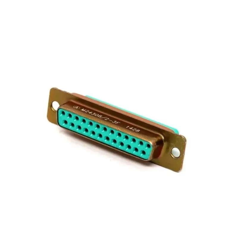 Amphenol India 25 Way Straight 2.77 mm Pitch Panel Mount D-Sub Connector with 4 to 40 Screw Lock Female M24308/2-3F