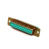 Amphenol India 25 Way Straight 2.77 mm Pitch Panel Mount D-Sub Connector with 4 to 40 Screw Lock Female M24308/2-3F