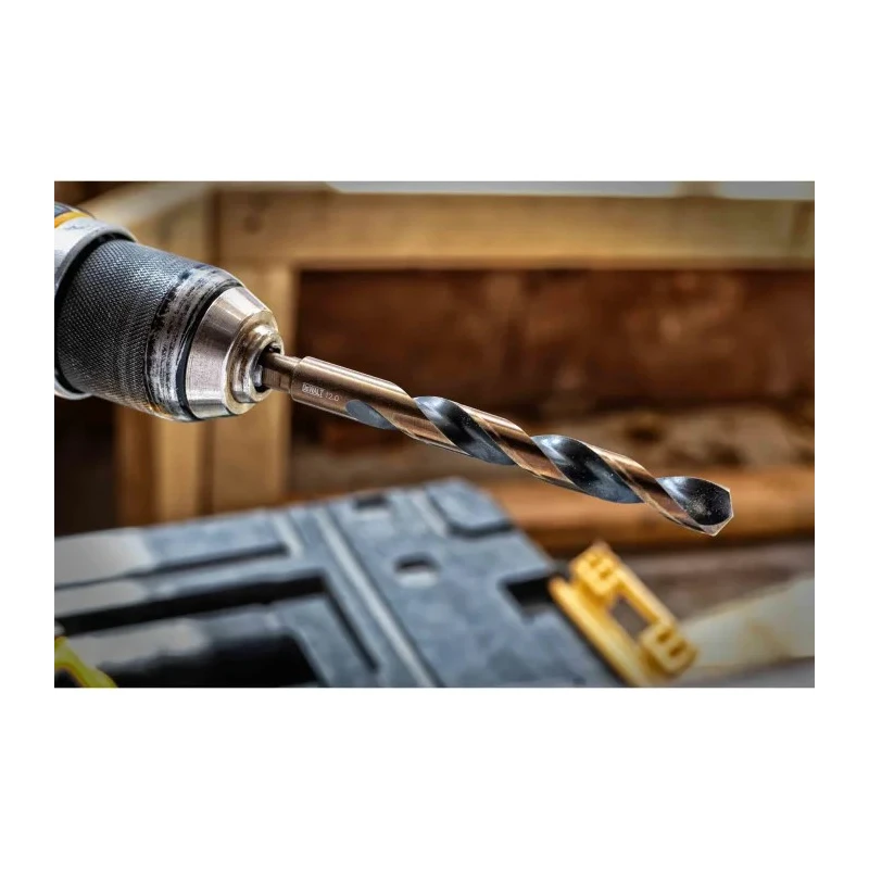 DeWALT 14-Piece Multi-Material Twist Drill Bit Set 1 mm Min, 8 mm Max, HSS-G Bits DT70727-QZ