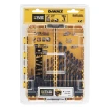 DeWALT 21-Piece Twist Drill Bit Set for Multi-Material with 1 mm Min and 12 mm Max HSS-G Bits DT70755-QZ