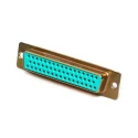 Amphenol India 50 Way Straight 2.77 mm Pitch Panel Mount D-Sub Connector, Female, 7.5A, 1000V Crimp Termination M24308/2-5F