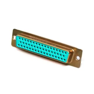 Amphenol India 50 Way Straight 2.77 mm Pitch Panel Mount D-Sub Connector, Female, 7.5A, 1000V Crimp Termination M24308/2-5F