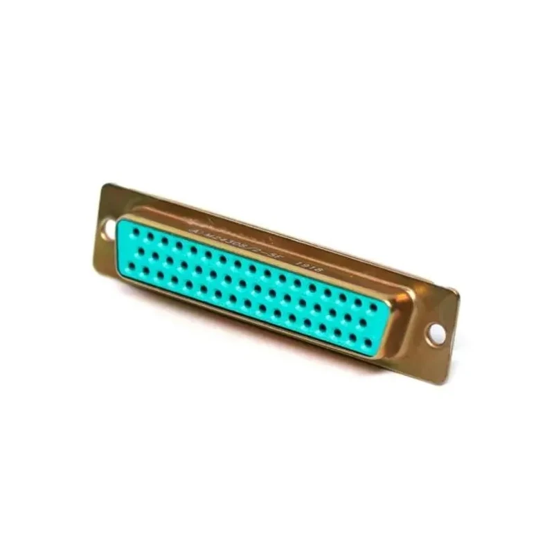 Amphenol India 50 Way Straight 2.77 mm Pitch Panel Mount D-Sub Connector, Female, 7.5A, 1000V Crimp Termination M24308/2-5F