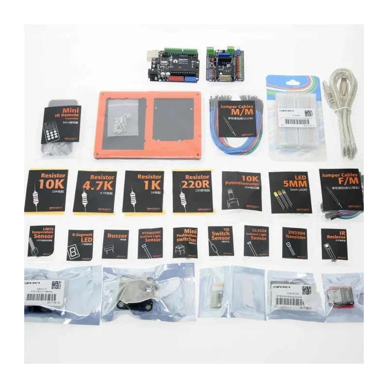 DFRobot Arduino Development Kit Gravity: Zero to Hero Kit KIT0133 with DFRduino UNO R3 Microcontroller China Origin