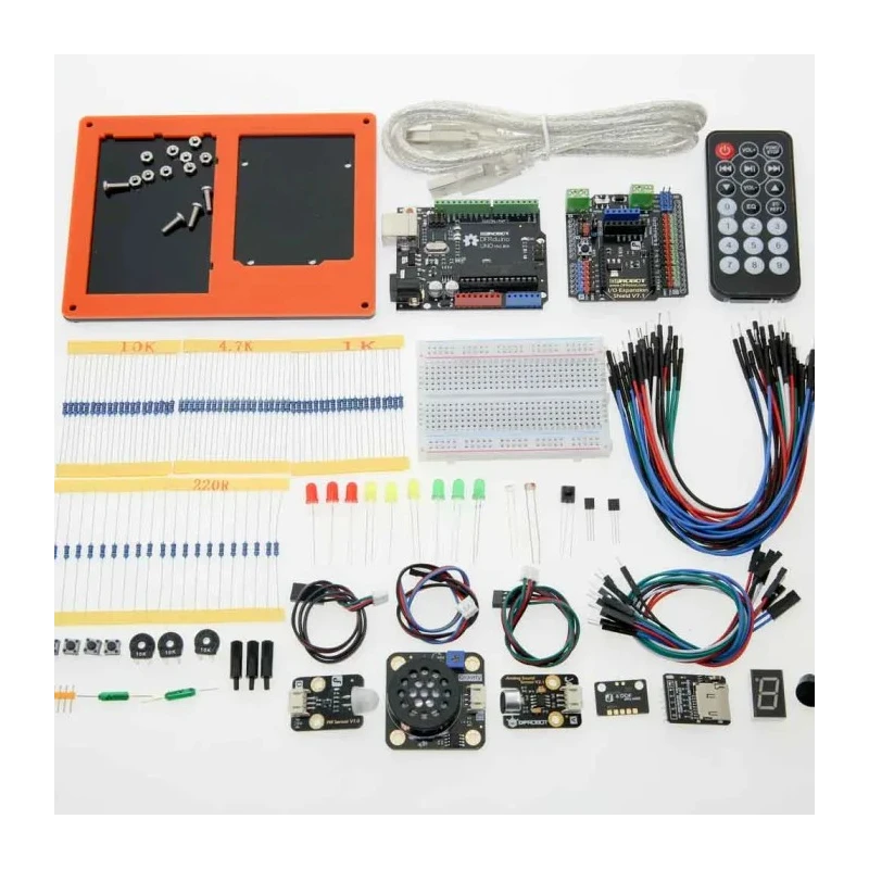 DFRobot Arduino Development Kit Gravity: Zero to Hero Kit KIT0133 with DFRduino UNO R3 Microcontroller China Origin