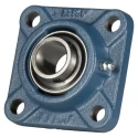 SKF 4 Hole Cylindrical Flange Bearing Unit, 31.75 mm Inside Diameter, Steel Housing, Set Screw Locking, 4300 rpm UCF 207-20