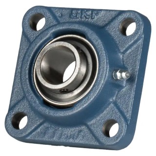 SKF 4 Hole Cylindrical Flange Bearing Unit, 31.75 mm Inside Diameter, Steel Housing, Set Screw Locking, 4300 rpm UCF 207-20