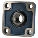 SKF 4 Hole Cylindrical Flange Bearing Unit, 31.75 mm Inside Diameter, Steel Housing, Set Screw Locking, 4300 rpm UCF 207-20