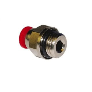 Norgren Pneufit C Series Pneumatic Fitting Male Threaded-to-Tube Nickel Plated Brass 3/8 in G Connection C02250638