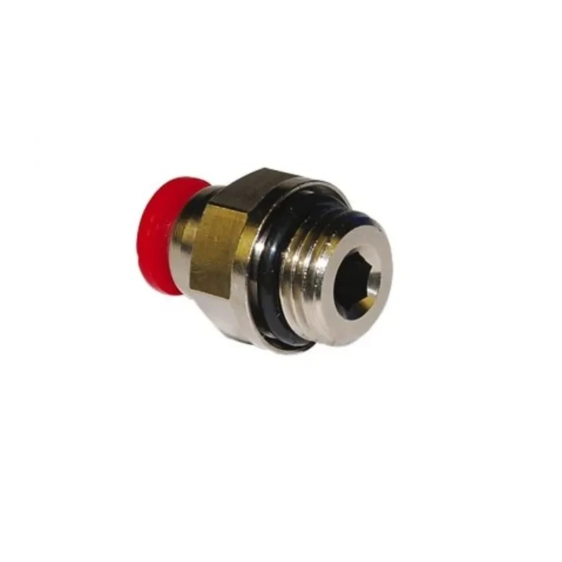 Norgren Pneufit C Series Pneumatic Fitting Male Threaded-to-Tube Nickel Plated Brass 1/2 in G C02251048