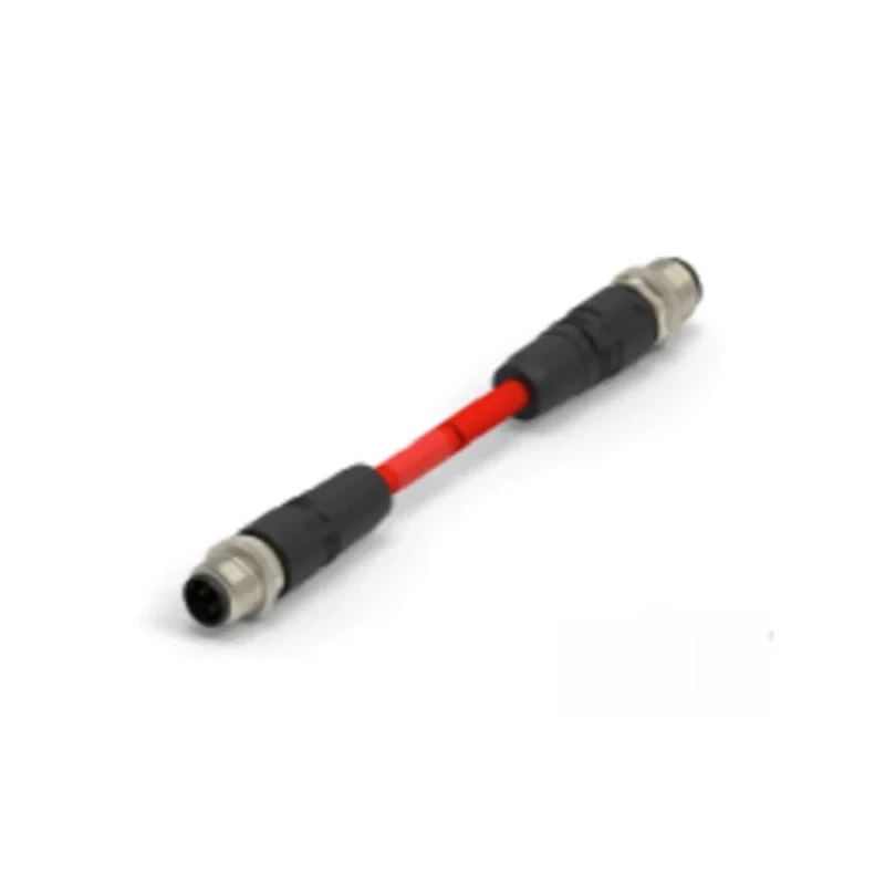 TE Connectivity Shielded PVC Jacketed Cat5e Terminated Ethernet Cable, Red, 500 mm Length, 22 AWG Tin Copper TAD14741311-001