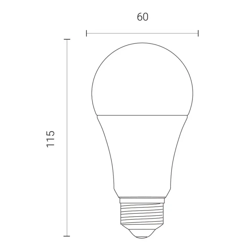 4lite UK 8 W E27 LED Smart Bulb White 6500k Bluetooth Communication 806lm L60 4L1/8003
