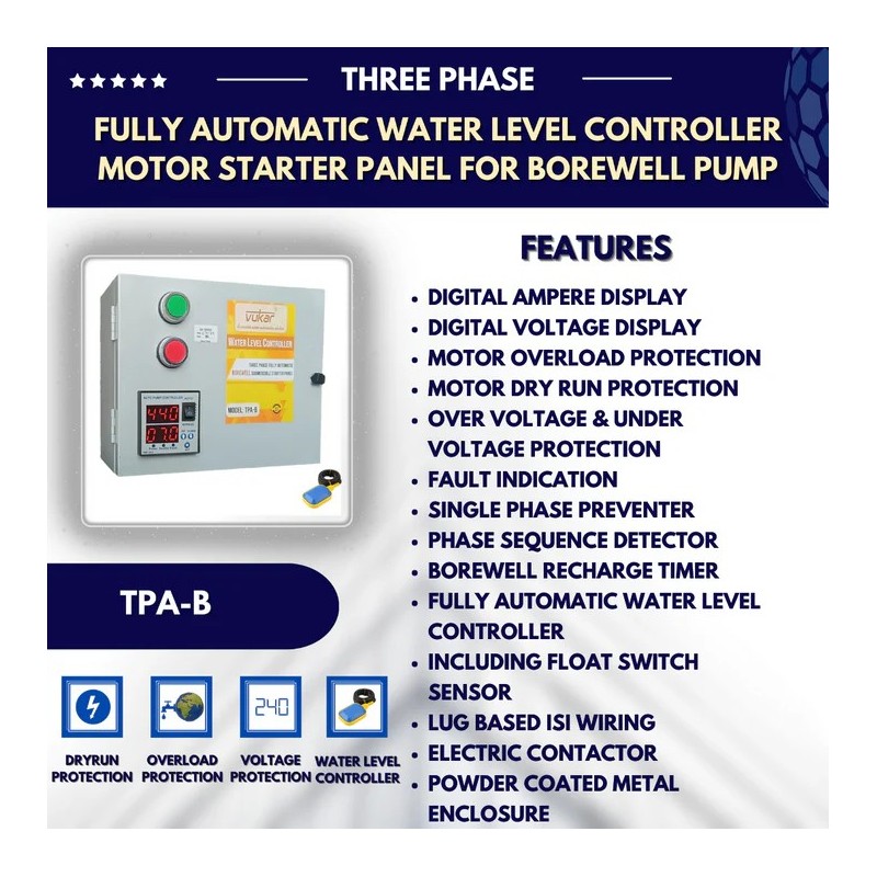 Buy Vukar Digital DOL Water Level Controller Motor 1 TPA-B0