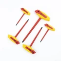 CK 5 Piece T Imperial Hex Key Set Long Arm S2 Steel Ball End Hex 3 to 6 mm T4422 SET