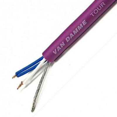 Van Damme 5 Core 0.19 mm² CSA Screened Multicore Microphone Cable 6 mm OD 100 m Purple 268054070100