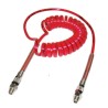 Norgren Polyurethane Coil Tubing with Connector, Red, 2 m Length, 8 mm OD, 5.5 mm ID, 10 Bar Pressure, 60°C PU310800228