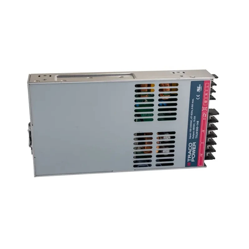 TRACOPOWER Switching Power Supply 48V dc, 500W, Chassis Mount, 85-264V AC Input, 10.5A Output, Efficiency 91% TXLN 500-148