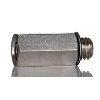SMC M Series Pneumatic Fitting Brass Threaded Male M5 Nickel Plated 60°C 1.5 MPa M-5J