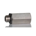 SMC M Series Pneumatic Fitting Brass Threaded Male M5 Nickel Plated 60°C 1.5 MPa M-5J