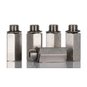 SMC M Series Pneumatic Fitting Brass Threaded Male M5 Nickel Plated 60°C 1.5 MPa M-5J