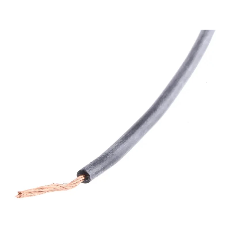 Hew Heinz Eilentropp Black Hook Up Wire 17 AWG 516/0.05 mm Core Strands, 5 m Length 1.5kV Copper Conductor 180°C 222-5453