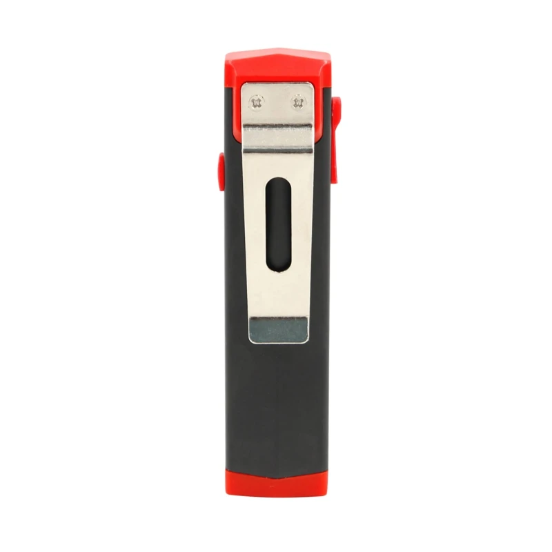 RS PRO Rechargeable Aluminium LED Pocket Torch Red Black 400 lm 89 mm 219-8139