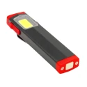 RS PRO Rechargeable Aluminium LED Pocket Torch Red Black 400 lm 89 mm 219-8139