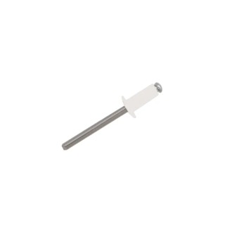 RS PRO Aluminium Dome Head Blind Rivet 3.2 mm Diameter, 10 mm Length, Grip 5-7 mm, Plain Finish 223-1154