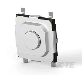 TE Connectivity Silver Tactile Switch Rocker SPST 50mA 12 V dc 5.2 mm Vertical Actuator MSLPT5252BG1MTR