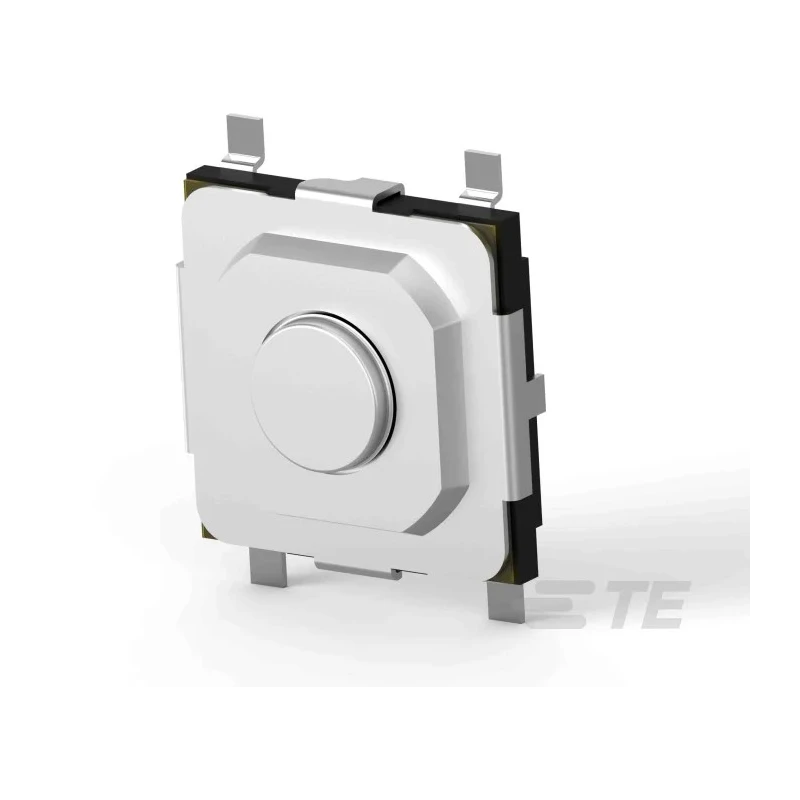 TE Connectivity Silver Tactile Switch Rocker SPST 50mA 12 V dc 5.2 mm Vertical Actuator MSLPT5252BG1MTR
