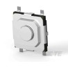 TE Connectivity Silver Tactile Switch Rocker SPST 50mA 12 V dc 5.2 mm Vertical Actuator MSLPT5252BG1MTR