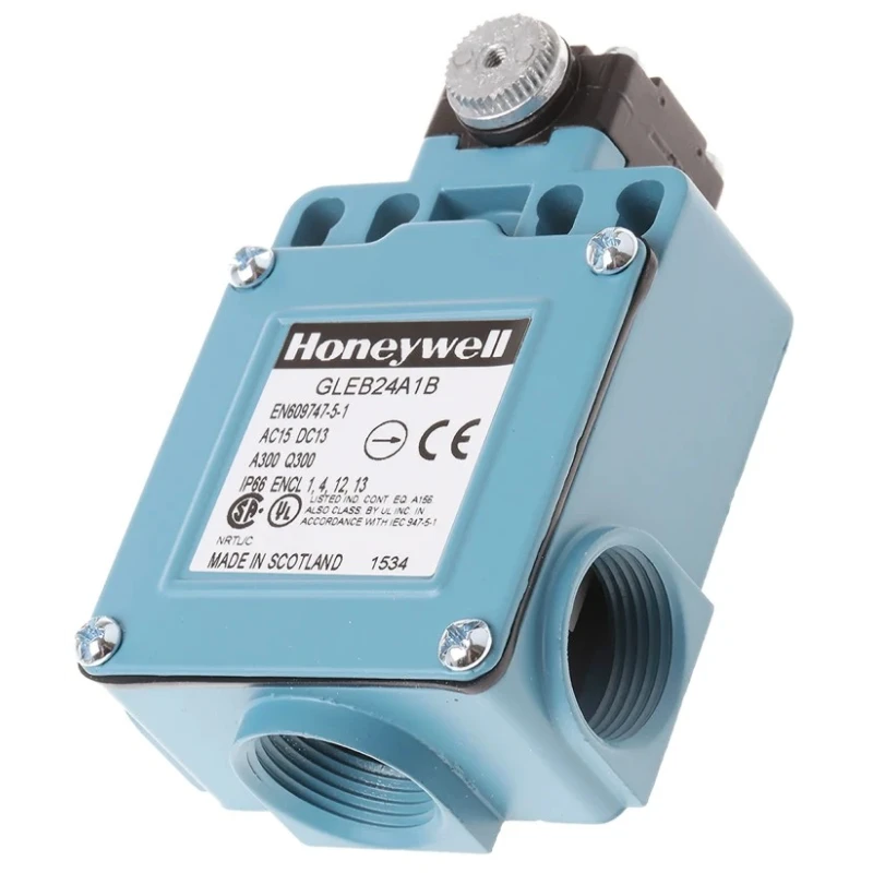Honeywell GLE Series Steel Roller Limit Switch 2 NO/2 NC IP67 Die Cast Zinc Epoxy Coated Housing 240V 