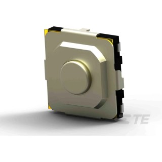 TE Connectivity Silver Tactile Switch Rocker 5.2 mm SPST 50mA 12 V dc Surface MSLPT5252BL4MTR