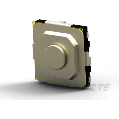 TE Connectivity Silver Tactile Switch Rocker 5.2 mm SPST 50mA 12 V dc Surface MSLPT5252BL4MTR