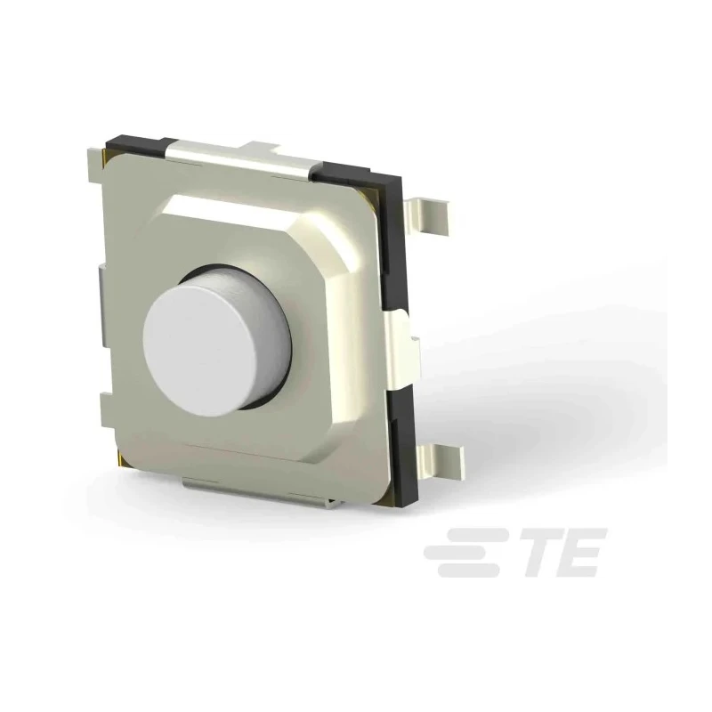 TE Connectivity Silver Tactile Switch Rocker 5.2 mm SPST 50mA 12 V dc Surface MSLPT5252CG4WTR
