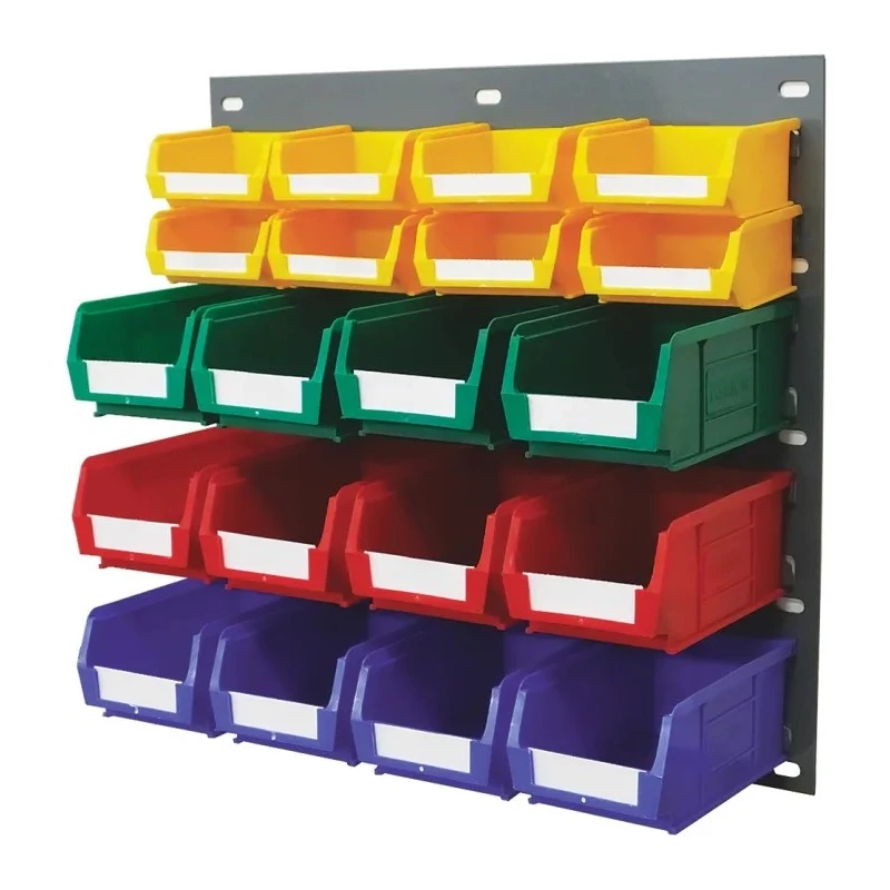 RS PRO Polypropylene Louvre Panel Storage Unit 457 mm x 457 mm x 438 mm Blue Green Red Yellow 223-7456
