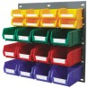 RS PRO Polypropylene Louvre Panel Storage Unit 457 mm x 457 mm x 438 mm Blue Green Red Yellow 223-7456