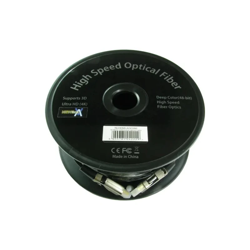 NewLink 50 m 4K @ 60Hz HDMI Cable Male HDMI to Male HDMI HDMI V2.0 Black NLHDMI-AOC050