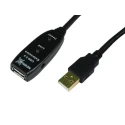 NewLink IC Socket USB Cable, Female USB Type A to Female USB Type A, USB 2.0, Black PVC Jacket, 30 m USB2-REP30