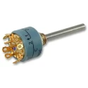 Elma Type 01, 2 Position Rotary Selector Switch, 2A, Nickel Silver Housing, Solder Terminals 01-1424