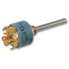 Elma Type 01, 2 Position Rotary Selector Switch, 2A, Nickel Silver Housing, Solder Terminals 01-1424