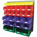RS PRO Polypropylene Louvre Panel Storage Unit 182 mm x 914 mm x 946 mm, Blue Green Red Yellow 223-7478