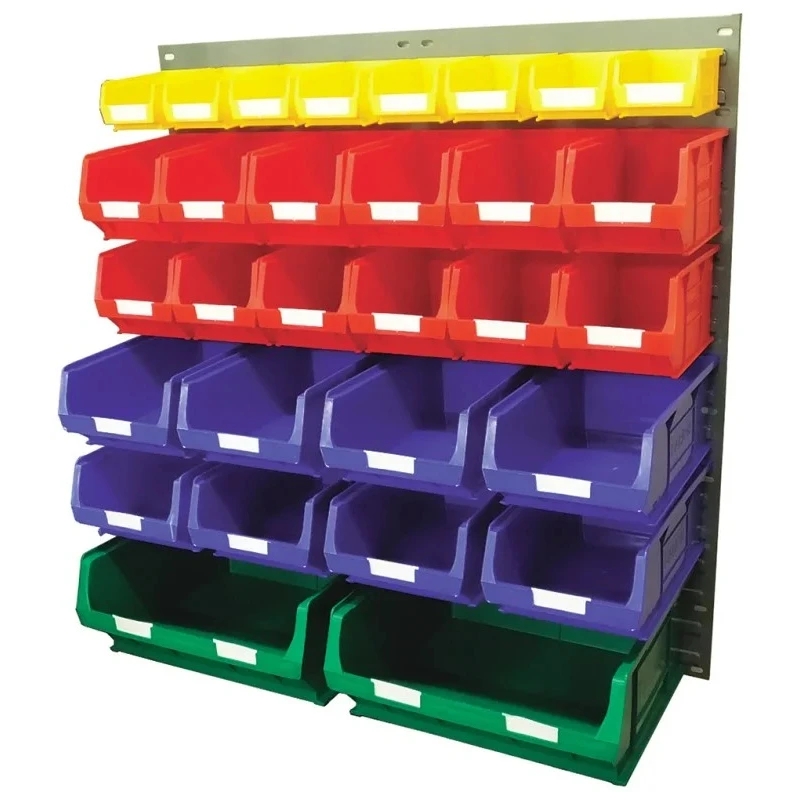 RS PRO Polypropylene Louvre Panel Storage Unit 182 mm x 914 mm x 946 mm, Blue Green Red Yellow 223-7478