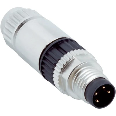 SICK Male 4 Way M8 to Unterminated Sensor Actuator Cable 32V Black Polyamide Jacket YM08U14-1434K2551A