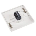 MK Electric White 2 Way Rocker Light Switch 1 Gang Flush Mount Urea Formaldehyde 250V Logic Plus K4871 WHI