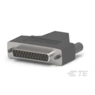 ERNI HDE-20 Series Polycarbonate Angled D-Sub Backshell 25 Way Strain Relief 1-747947-5