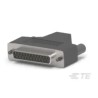 ERNI HDE-20 Series Polycarbonate Angled D-Sub Backshell 25 Way Strain Relief 1-747947-5