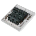 MK Electric White 2 Way Rocker Light Switch 3 Gang Flush Mount Urea Formaldehyde 10A 250V Logic Plus K4873 WHI